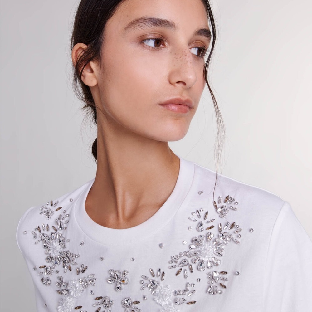 Maje Rhinestone T-shirt